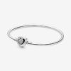 Brazalete Pandora Moments Entwined Infinite Hearts Clasp Bangle 1