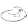 Brazalete Pandora Snake Chain Sliding and Star Clasp with clear Cubic Zirconia 1